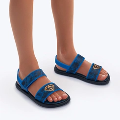 Sandália Infantil Menino Super Homem Liga Da Justiça Galaxy Grendene Kids com Nave