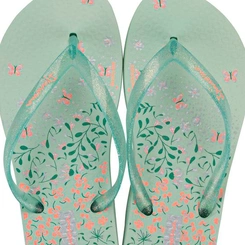 Chinelo Infantil Menina Ipanema Borboletas e Flores