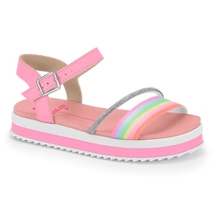 Sandália Infantil Menina Molekinha Tira Strass