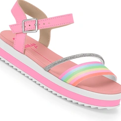 Sandália Infantil Menina Molekinha Tira Strass