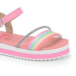 Sandália Infantil Menina Molekinha Tira Strass