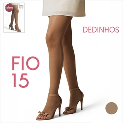 Meia Calça Feminina Dedinho Fio 15