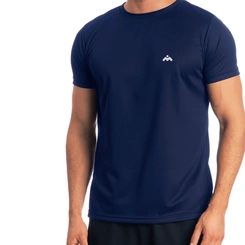 Camiseta Masculino Dry Fit Manga Curta Mezul Losango Essencial