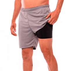 Shorts Masculino Mezul Dry Fit 2 em 1 com Compressão
