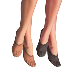 Kit 2 Pares Meia Feminina Sapatilha Fio 40