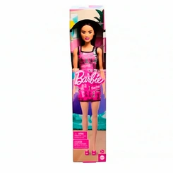Boneca Barbie Fashionista Vestido Estampado