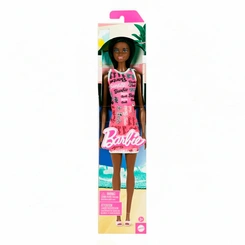 Boneca Barbie Fashionista Vestido Estampado