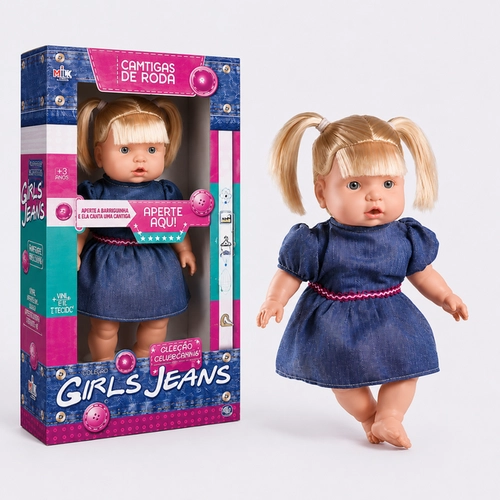 Boneca Girls Jeans Cantigas de Roda