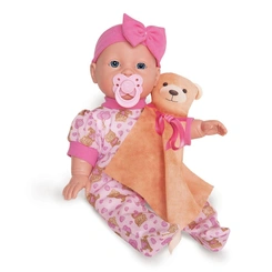 Boneca Judy Baby Faz Naninha Com Chupeta e Ursinho