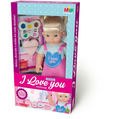 Boneca I Love You Makeup Com Estojo de Maquiagem