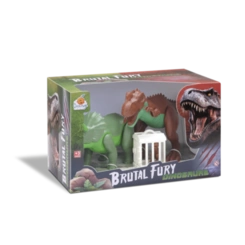 Conjunto de Dinossauros com Jaula Infantil Brinquedo Educativo