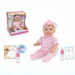Boneca Bebê Amorosa com Mamadeira Mágica Realismo e Diversão
