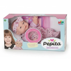 Boneca Pepita Sons de Bebê Interativa e Encantadora