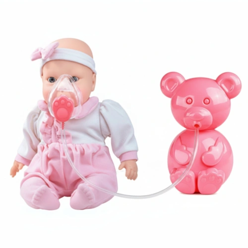 Boneca Medical Baby Inalação Com Inalador de Ursinho e Chupeta