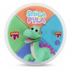Massinha Stiiica e Pula Dinossauro Gelelé