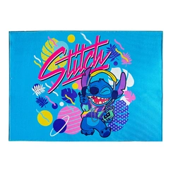 Tapete Infantil Antiderrapante Stitch Tropical Jolitex 70x110cm
