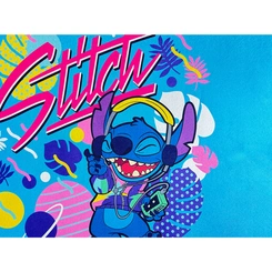 Tapete Infantil Antiderrapante Stitch Tropical Jolitex 70x110cm