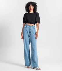 Blusa Cropped Feminina Rovitex Malha Delicate