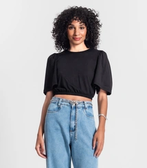 Blusa Cropped Feminina Rovitex Malha Delicate