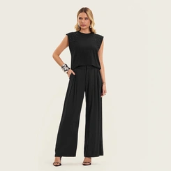 Regata Feminina Endless Viscose com Strass Conforto e Sofisticação