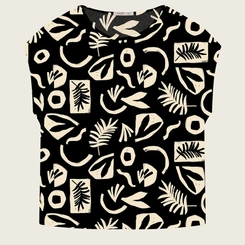 Blusa Manga Curta Plus Size Secret Glam Estampada