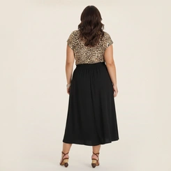 Blusa Manga Curta Plus Size Secret Glam Estampada