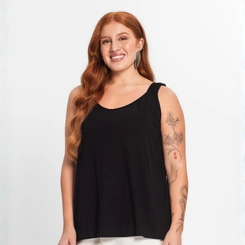 Regata Feminina Alça  Plus Size Secret Lisa