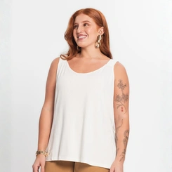 Regata Feminina Alça  Plus Size Secret Lisa