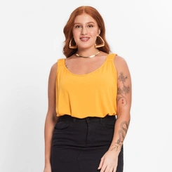 Regata Feminina Alça  Plus Size Secret Lisa
