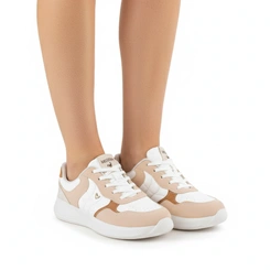 Tênis Casual Feminino Mississipi Bege Claro