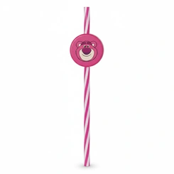 Copo Infantil com Canudo Reutilizável Lotso 500ml