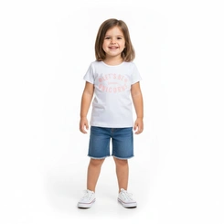 Blusa Bebê Menina Manga Curta Arrumadinhos Várias Estampas