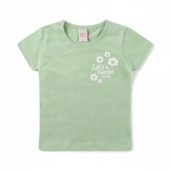 Blusa Bebê Menina Manga Curta Arrumadinhos Várias Estampas