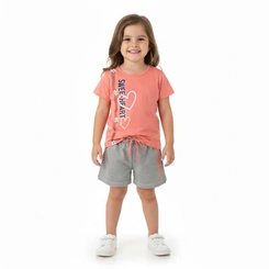Conjunto Bebê Menina Manga Curta Arrumadinhos Cuti Girl
