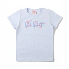 Blusa Infantil Menina Manga Curta Arrumadinhos Estampada
