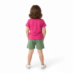 Conjunto Infantil  Menina Manga Curta Arrumadinhos Keep Going