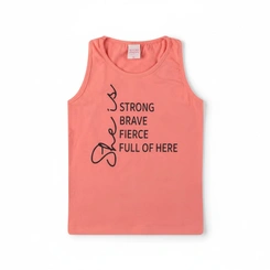Blusa Infantil Menina Manga Curta Arrumadinhos regata