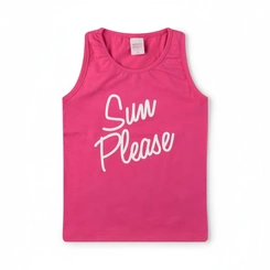 Blusa Infantil Menina Manga Curta Arrumadinhos regata