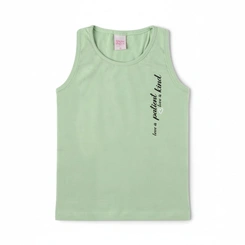 Blusa Infantil Menina Manga Curta Arrumadinhos regata