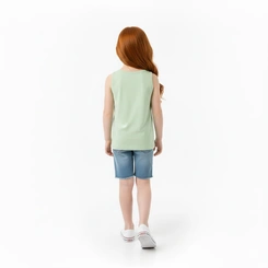 Blusa Infantil Menina Manga Curta Arrumadinhos regata