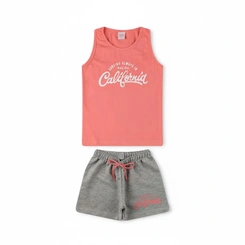 Conjunto Infantil Menina Arrumadinhos Regata Love Vibes