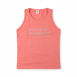 Blusa Juvenil Menina Regata Arrumadinhos