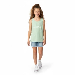 Blusa Juvenil Menina Regata Arrumadinhos