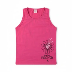 Blusa Juvenil Menina Regata Arrumadinhos