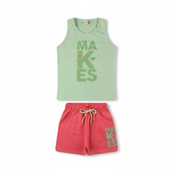 Conjunto Juvenil Menina Regata Arrumadinhos Enjoy