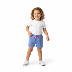 Shorts Bebê menina com Aplique Arrumadinhos