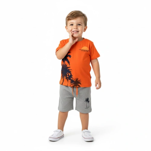 Conjunto Bebê Menino com estampa Arrumadinhos
