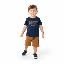 Conjunto Bebê Menino com estampa Arrumadinhos