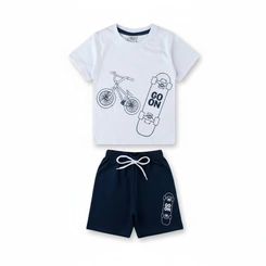 Conjunto Bebê Menino com estampa Arrumadinhos