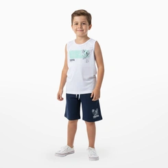Conjunto Infantil Menino Regata Estampada Arrumadinhos